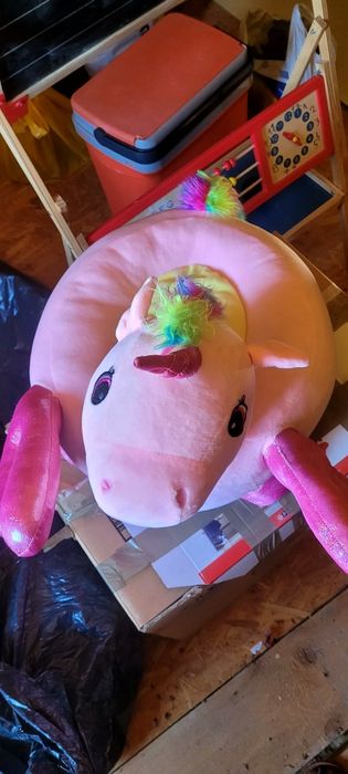Fotoliu unicorn roz