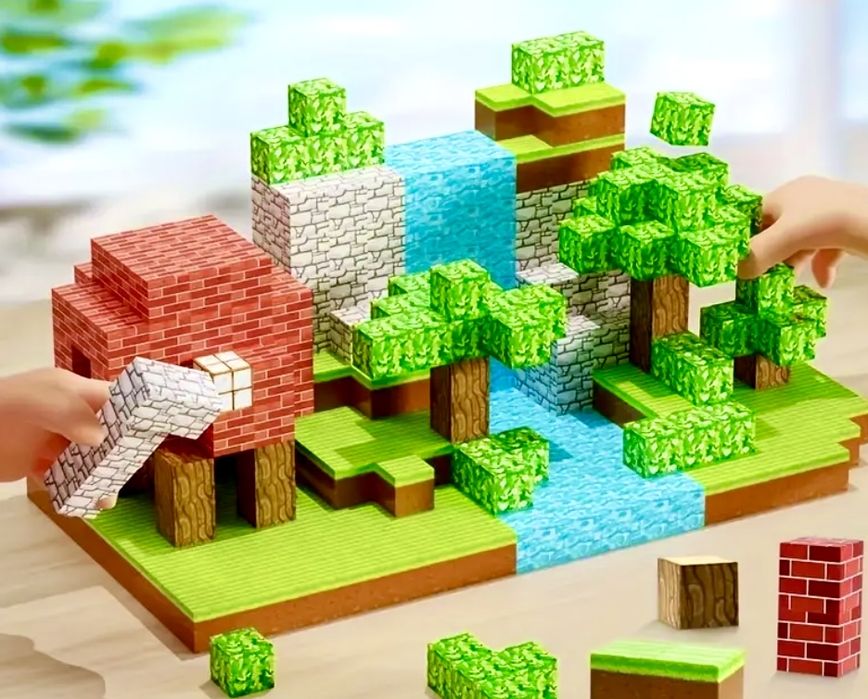 Магнитни кубчета Майнкрафт 300бр/200 бр./100 бр./50 и 30 броя