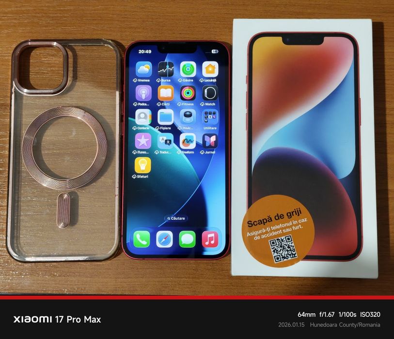 Apple iPhone 14 - 128 GB Red Product /Impecabil / Neverlock