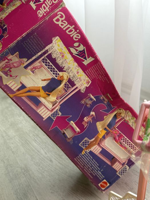Винтидж Barbie комплект 2в1 – градинска люлка и барбекю