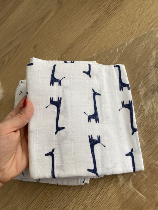 Set 4 museline din bumbac organic , Fresk