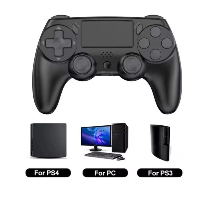 Gamepad PS3 PS4 PC , Joystick Bluetooth Gamepad compatibil PS4 și PC