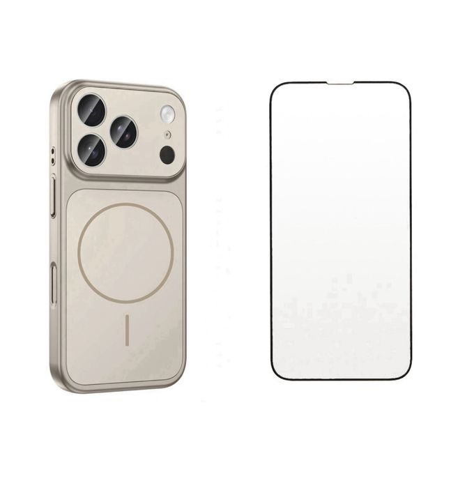 Iphone 17 AIR PRO MAX - Husa Magnetic Case si Folie Sticla Curved