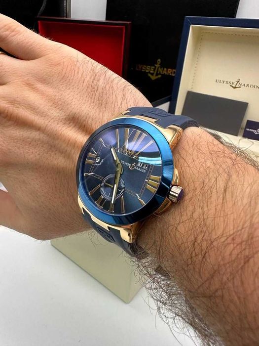 ulysse nardin dualtime сребърн / златно