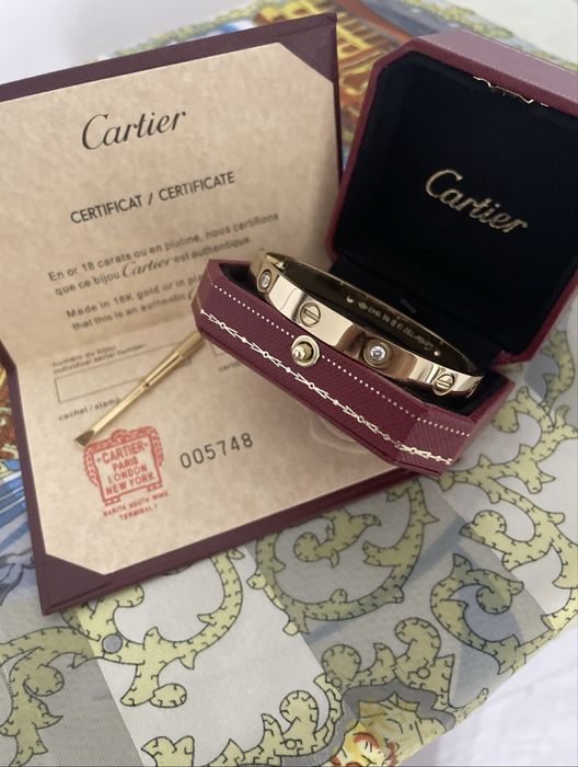 Bratara cartier ne folosita 18 k