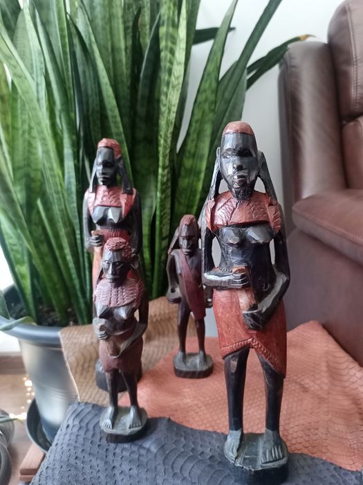 Африкански дървени статуетки 5бр.