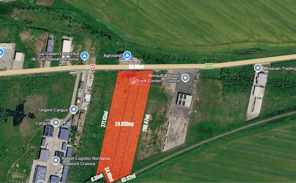 Teren Intravilan industrial Calea Bucuresti DN65