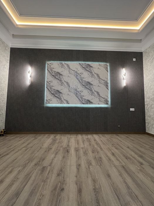 Ремонт под ключ маляр кафельщик шпаклевка ламинат гипсакартон тв зона