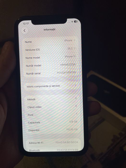 Vand iphone 11 memeorie 128 gb