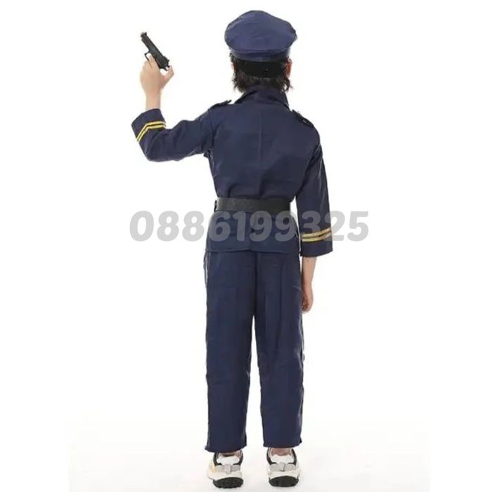 Детски полицейски костюм, костюм на Полицай за деца