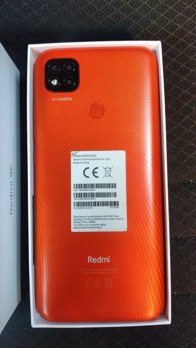 Xiaomi Redmi 9c (3гб/64гб) IPS. коробка, зарядка, чехол.