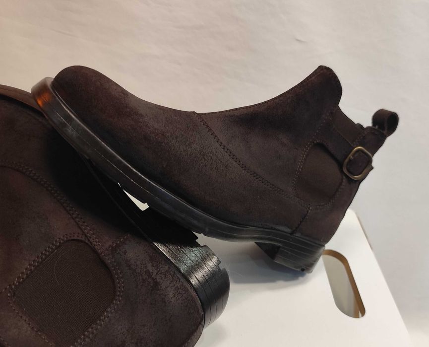 Ghete chelsea 40 40.5 premium CAMPER piele naturala suede maro
