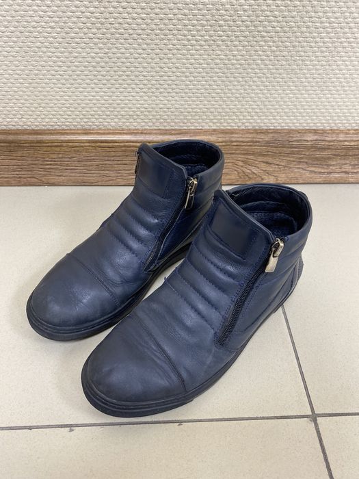 Осенние кожаные ботинки для мальчика