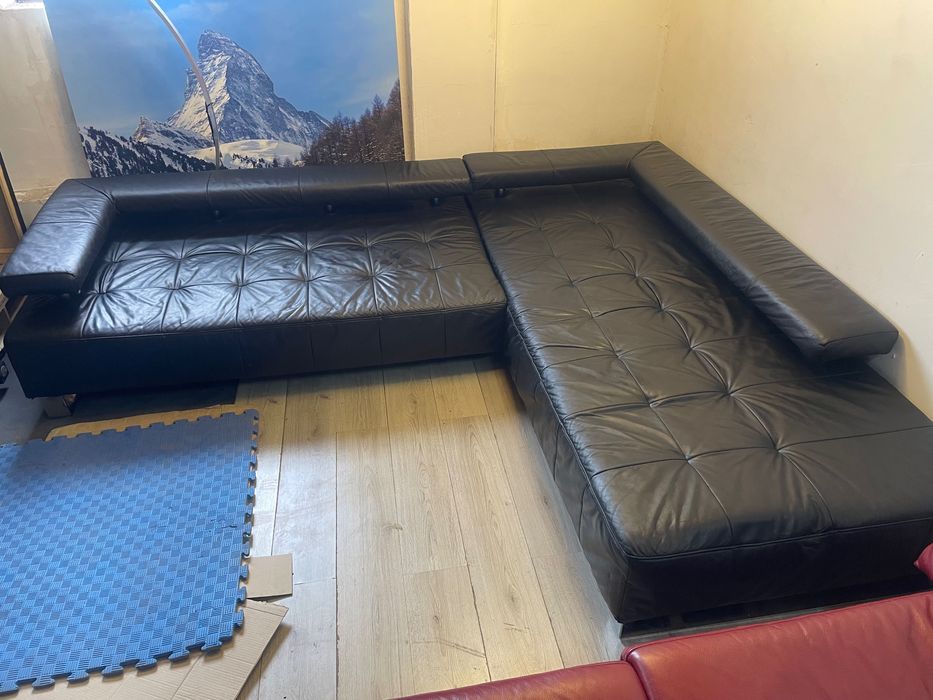 Кожен диван*сБЕЗПЛАТНА ДОСТАВКА*за цялата страна-естествена кожа диван