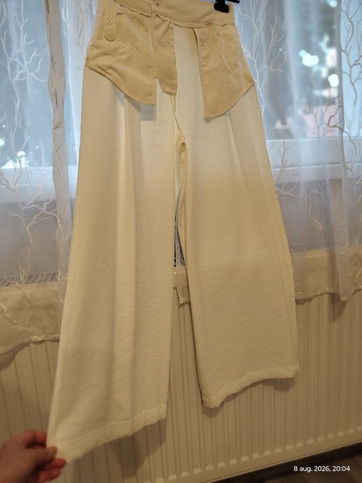 Pantaloni XS alb