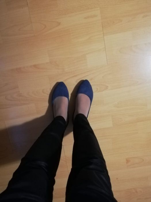 Дънкови равни балеринки дамски обувки, нови, 38 номер