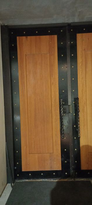 Ворота металл + дерево