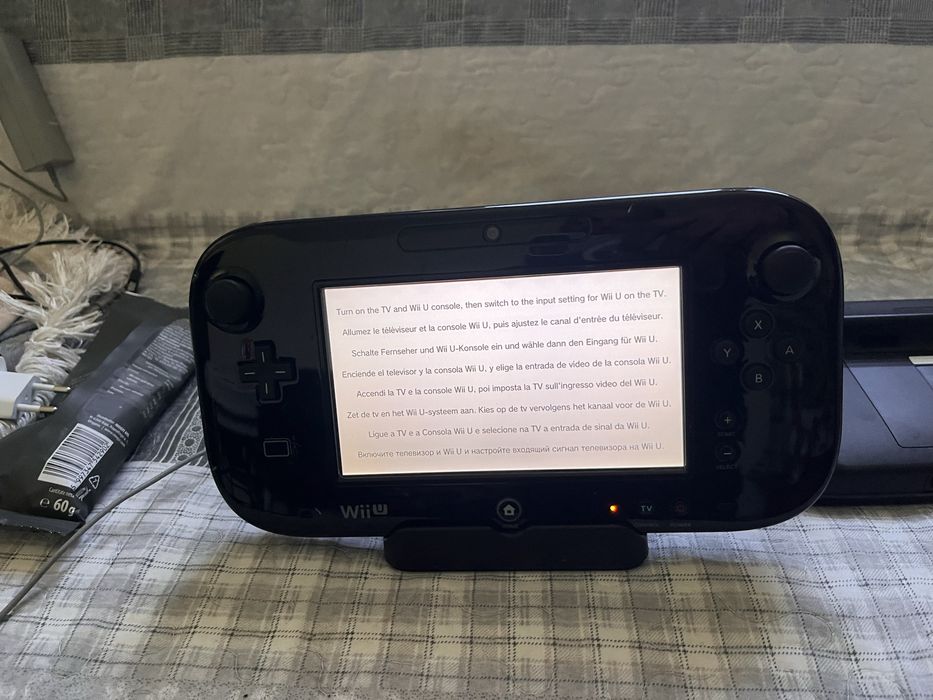 Nintendo Wii U GamePad Original + Dock de Încărcare Original