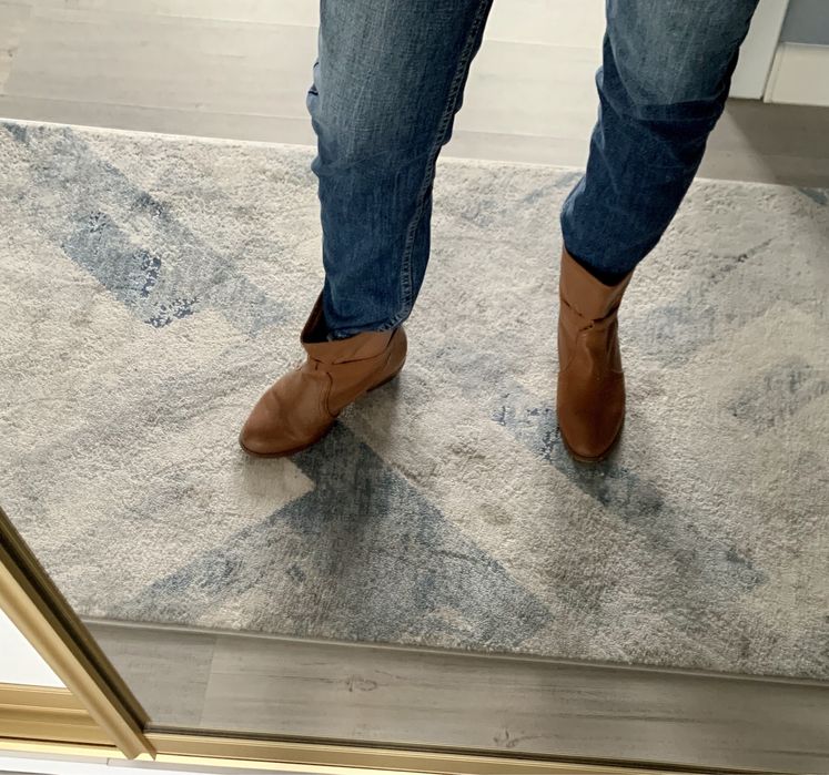 Ботинки казачки zara