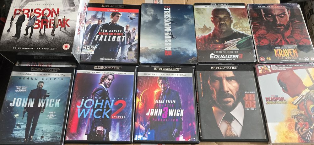 Filme blu-ray steelbook și 4k