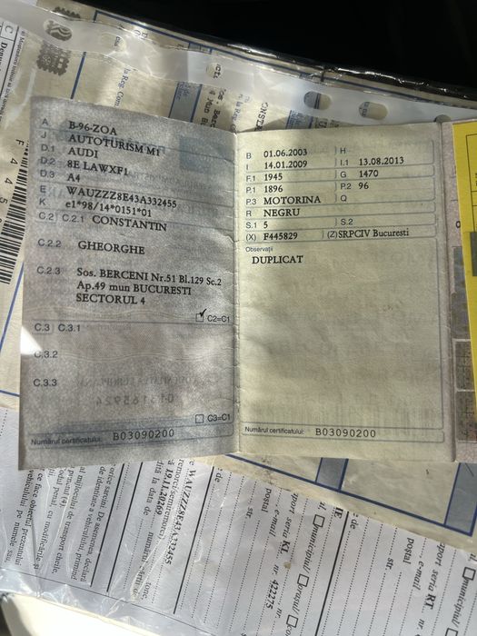 A4 1.9 awx un  singur proprietar  din 2008