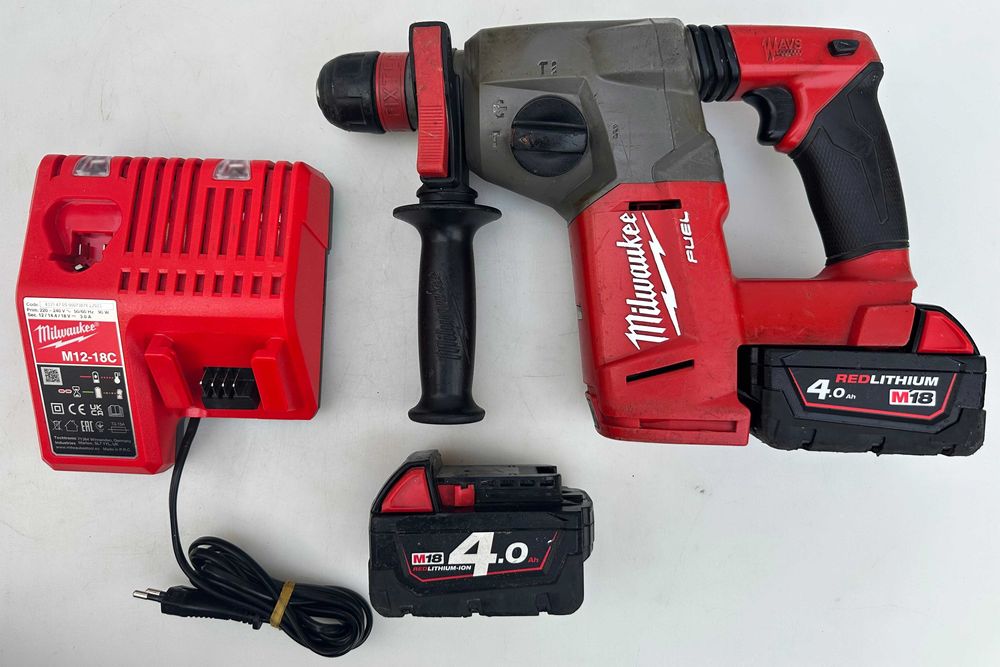 Milwaukee M18 CHX - Безчетков акумулаторен перфоратор 2x18V 4.0Ah