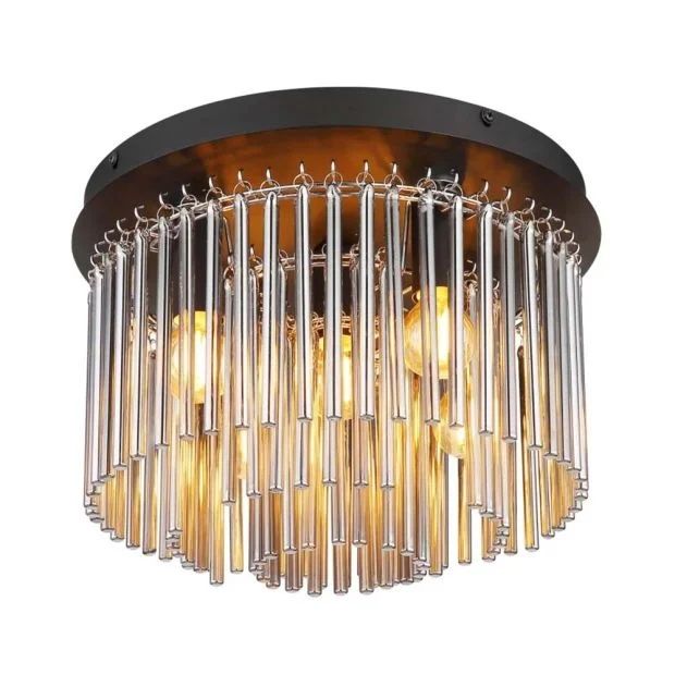 Плафон със стъклени пръчици