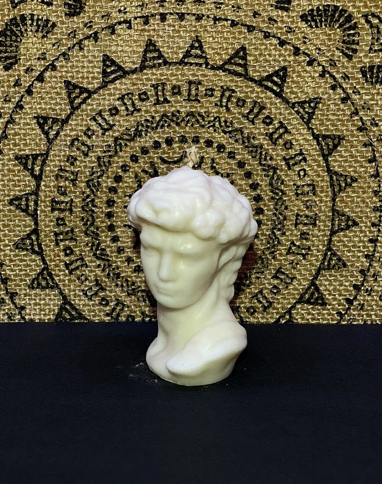 Lumânare parfumată David marturii handmade decorațiuni din ipsos