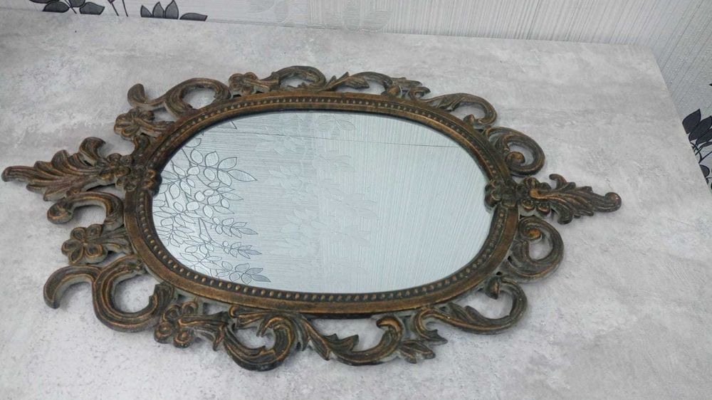 Зеркало СССР медь среднее 75см х 45см