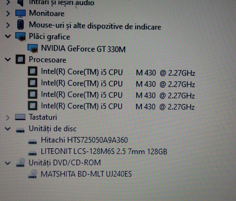 Laptop Toshiba 18,4 inchi i5 SSD 128 GB Nvidia HDMI Bluray camera