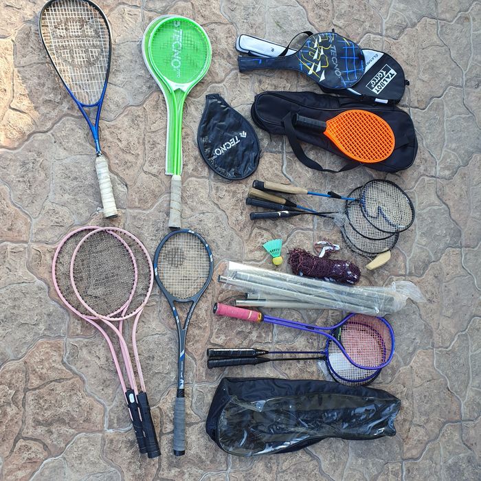 Rachete, palete badminton, tenis fileu, zmeu