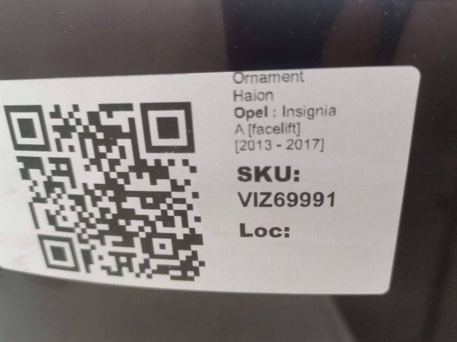 Ornament Haion Opel  Insignia A [facelift] 2013 2014 2015 2016 2017 Or