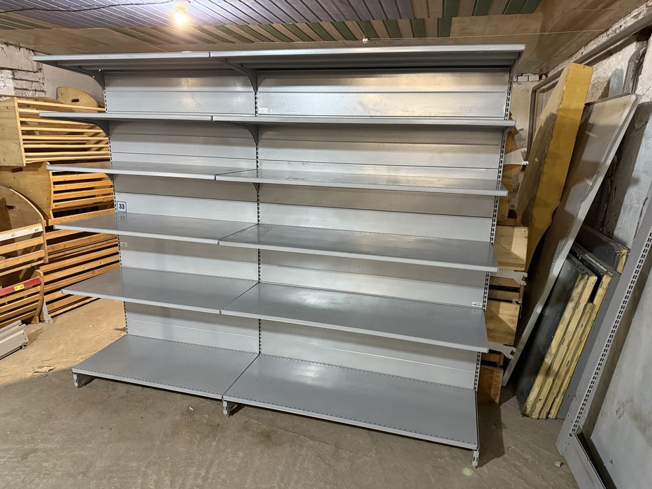 Стеллажи торговые металлические б/у