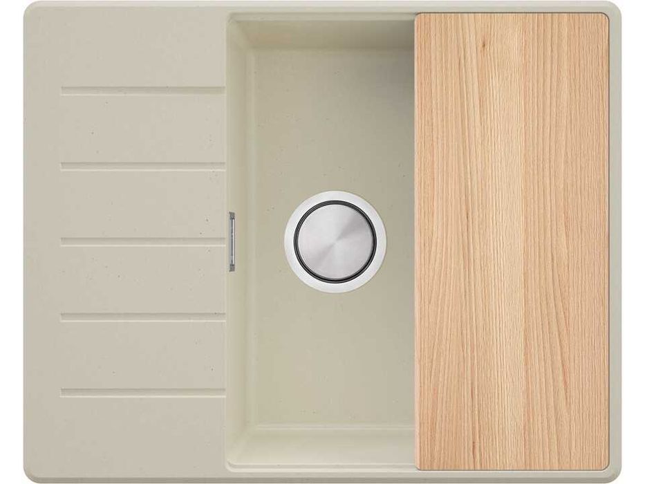 Бежава кухненска гранитна мивка Копенхаген 50 Top 620х500