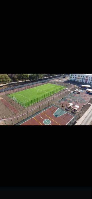 Монтаж искуственный газон