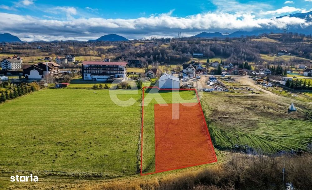Teren intravilan 513 mp – zona Bran | 3 loturi disponibile | 20.520