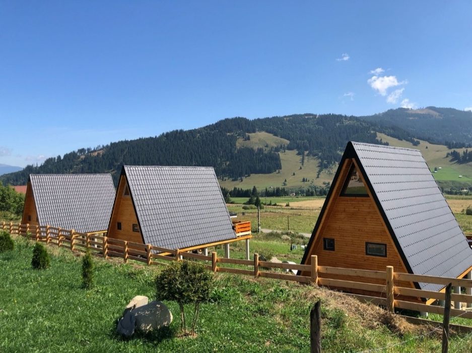 Vând cabană A-Frame sau casa pe structura metalica