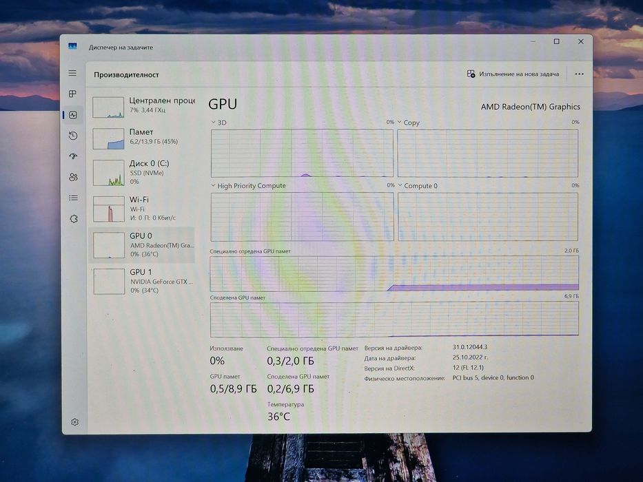 Геймърски Лаптоп/Lenovo/Ryzen 7 5800H/16GB RAM/M.2:512GB/GTX 1650 4GB GDDR6