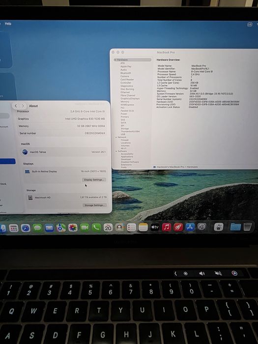 MacBook Pro 16 2019 i9 32GB RAM 2TB SSD