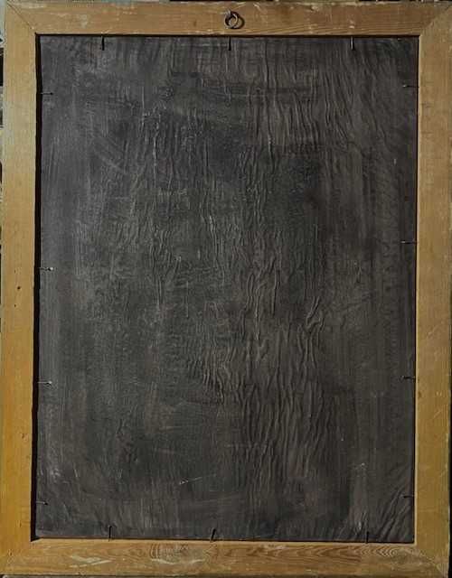 IMPECABIL! ”PEISAJ” Tablou vechi ulei/carton, semnat. Dim: 80x60cm+Ram