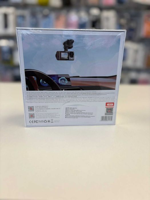 Camera Auto cu Ventuza, XO-XJ03, Fata si Spate, Baterie 200mAh, Negru