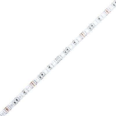 Măsuţă de cafea cu lumini LED, alb, 80x80x31 cm