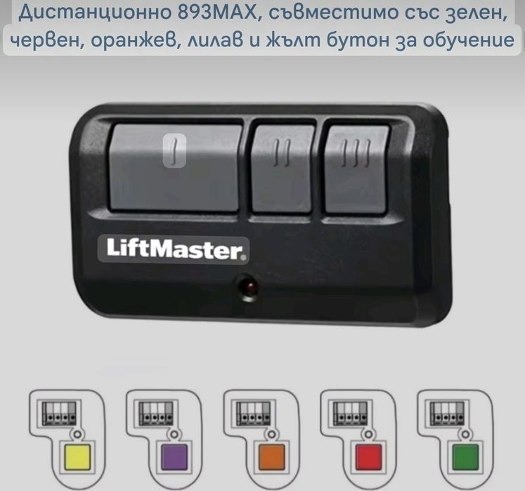 Дистанционно   LiftMaster 893LM с 3 бутона  Лимитирана Серия
