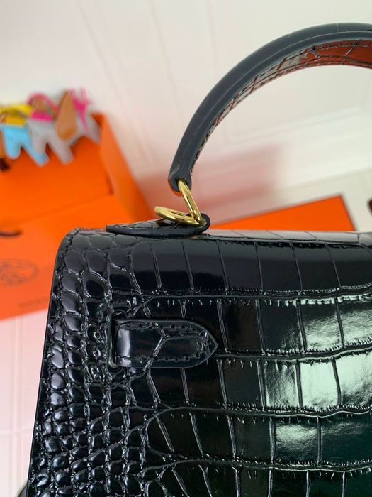 Hermes Kelly Crocodile Leather 22 cm