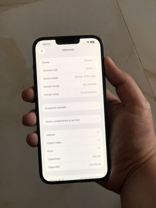 Vând iPhone 13 Pro Max de 256 GB