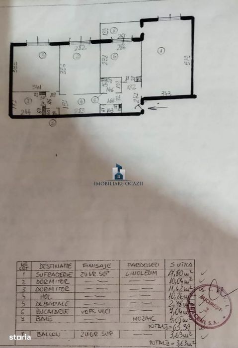 Apartament 3 camere Decomandat Aparatorii Patriei