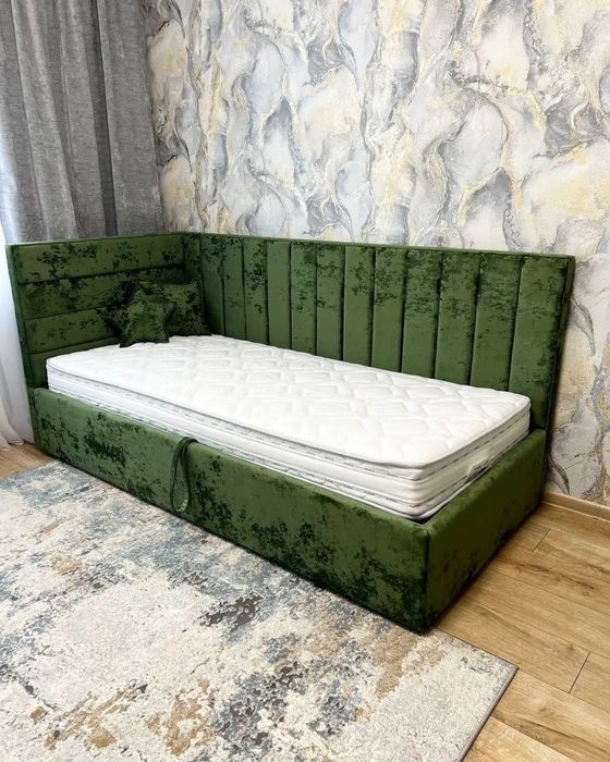 Детская мягкая кровать Келли  в наличии с матрасом