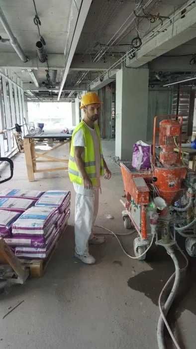 Tencuieli mecanizate,sapa  autonivelanta .glet mecanizat. Rigips