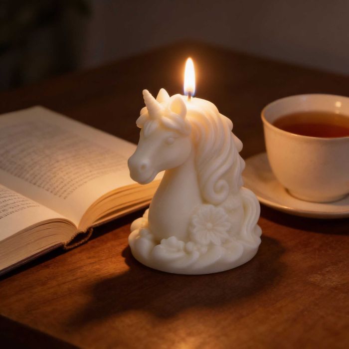 Соева свещ „Еднорог“ – аромат Ванилия