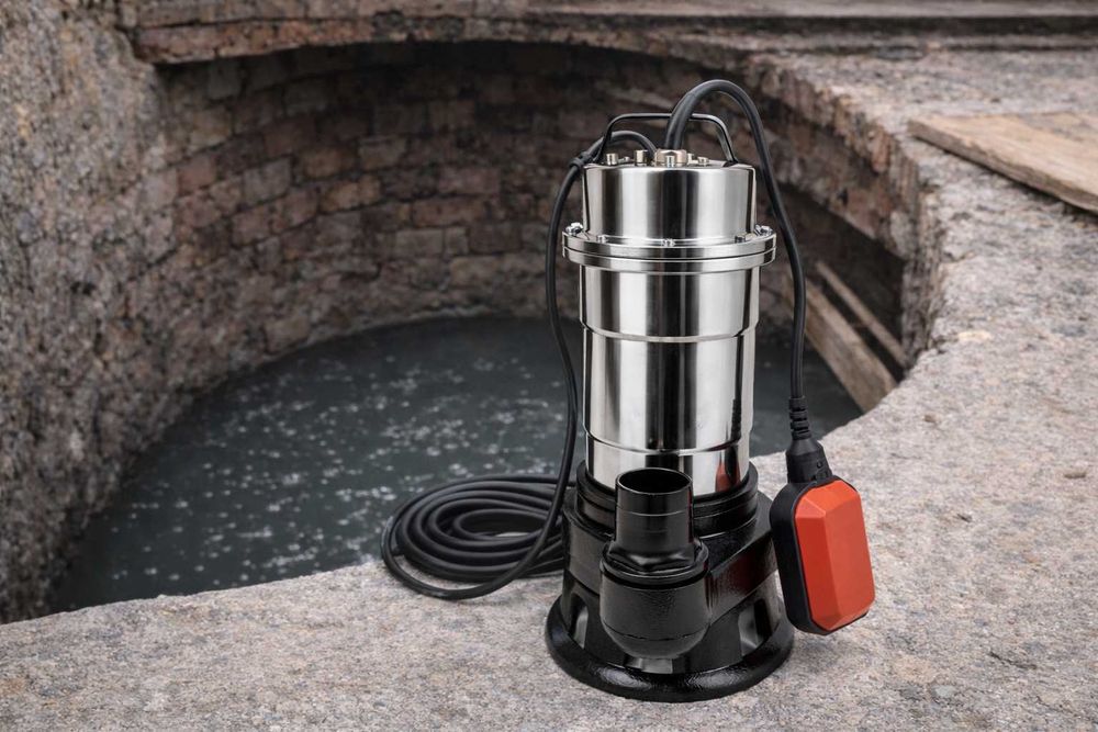 Pompa submersibila inox cu plutitor 1100W apa murdara